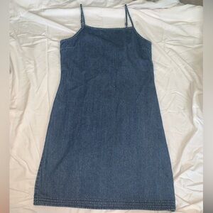 only navy denim dress